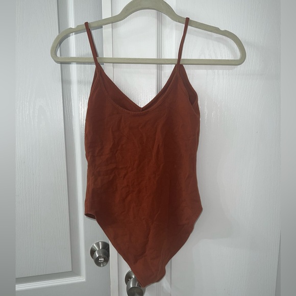 Forever 21 Women’s Cami V-Neck Orange Bodysuit - Picture 3 of 6